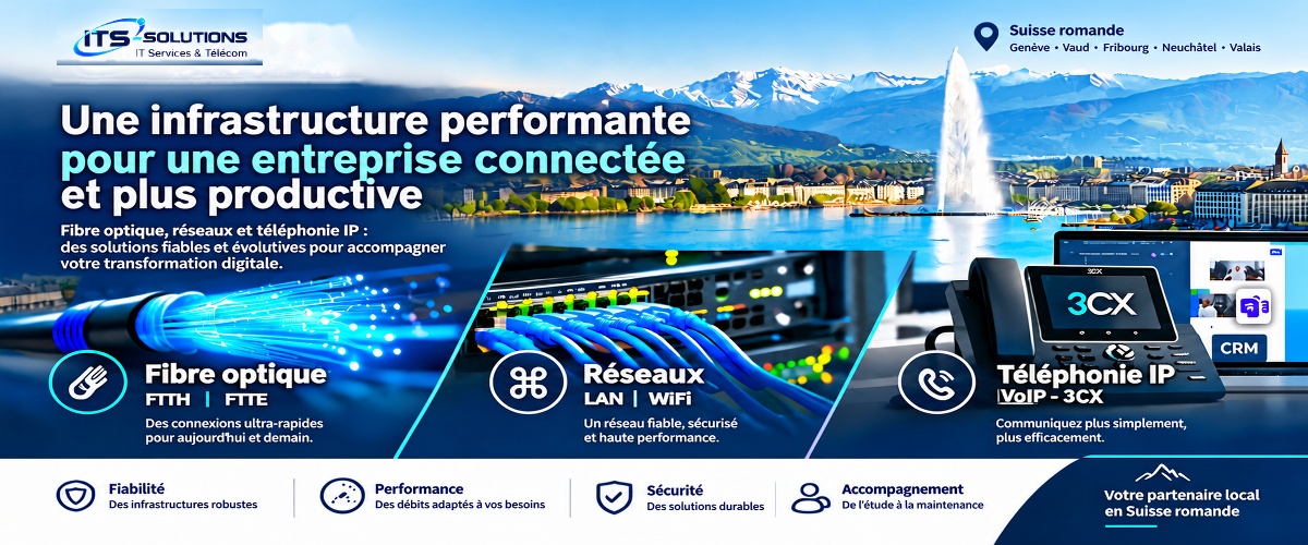 ITS-SOLUTIONS. Technologies : Réseaux Fibre, LAN, VoIP-3CX