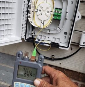 Tests et mesures du bon fonctionnement du fibre FTTH