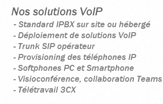 Nos solutions VoIP